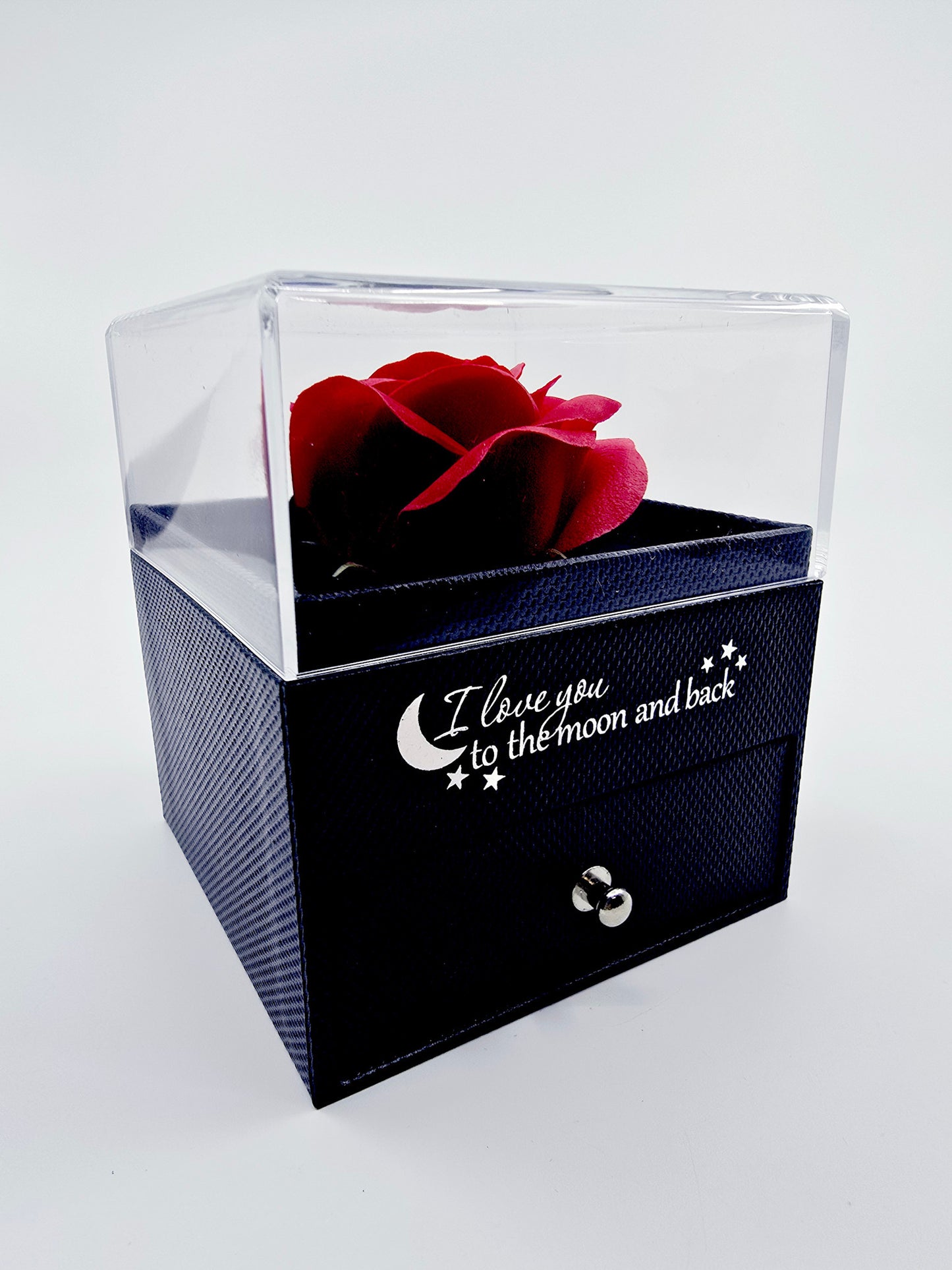 Coffret rose et collier - I Love You to the moon and back