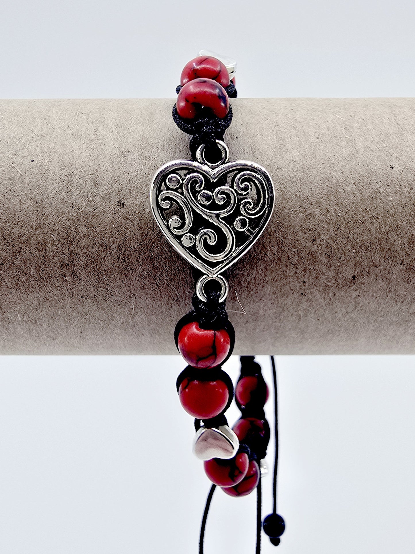 Bracelet Howeïna - Howlite rouge