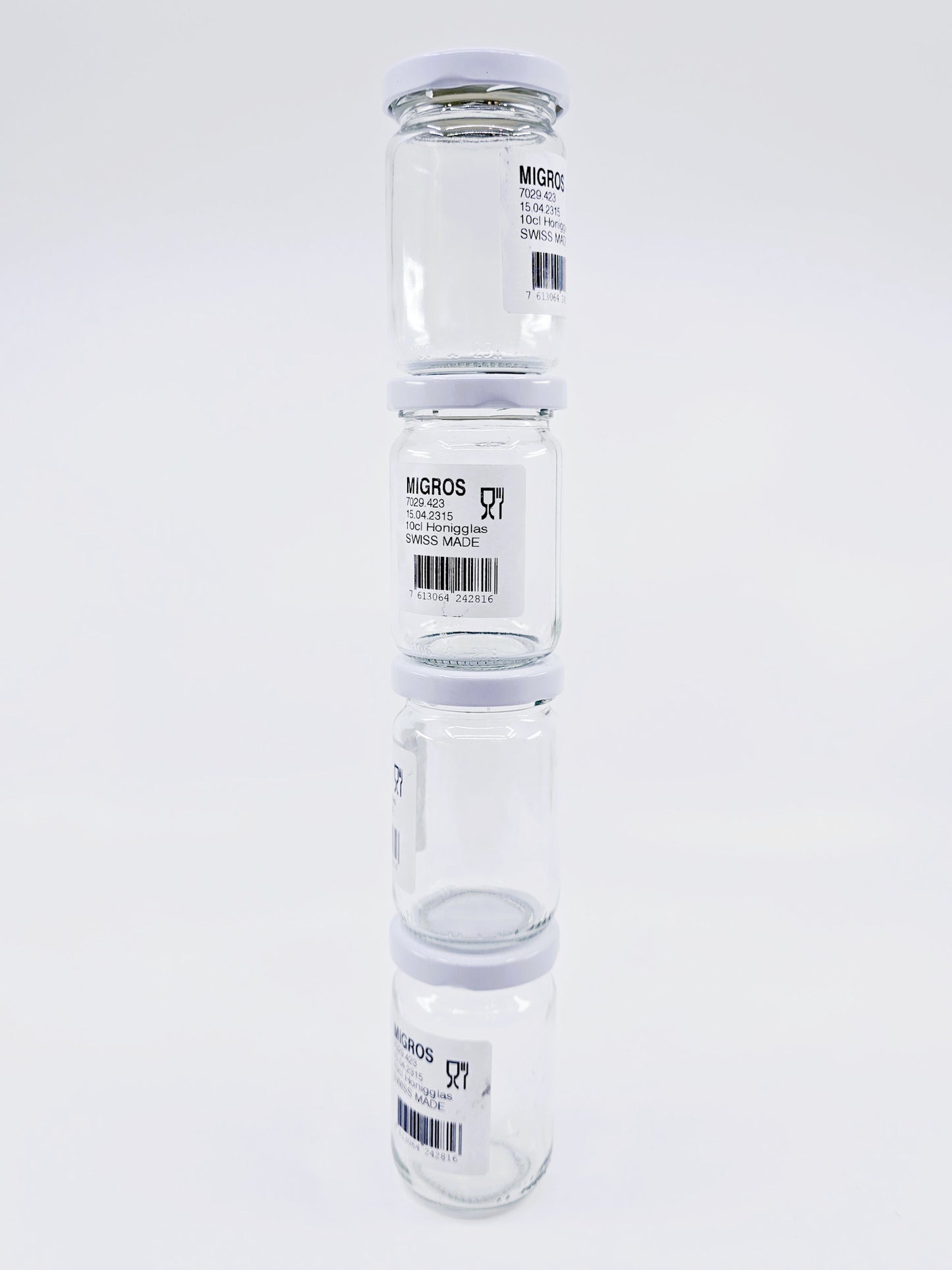 Bocaux en verre 10 cl (6 pièces)