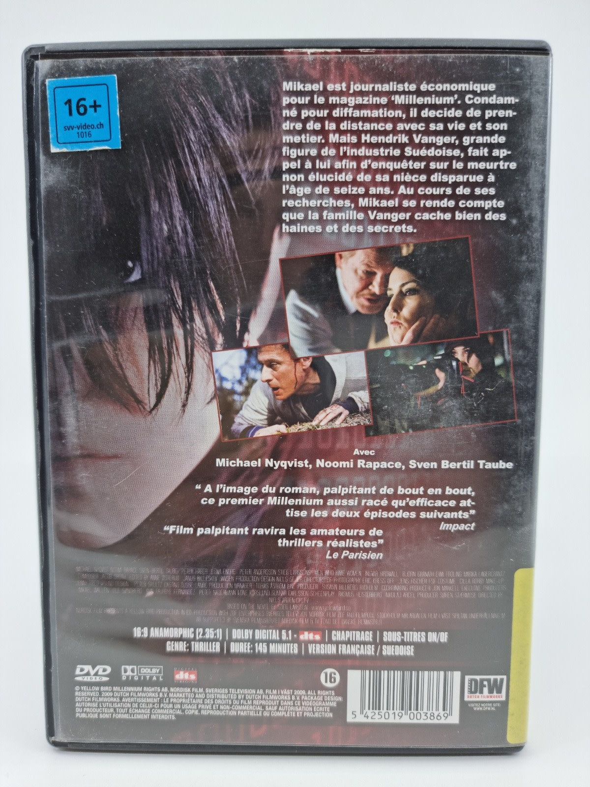 DVD - Millénium, Les hommes qui n'aimaient pas les femmes