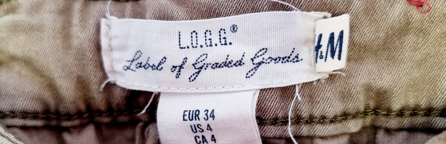 Pantalon cargo vert olive (SIZE : 34)