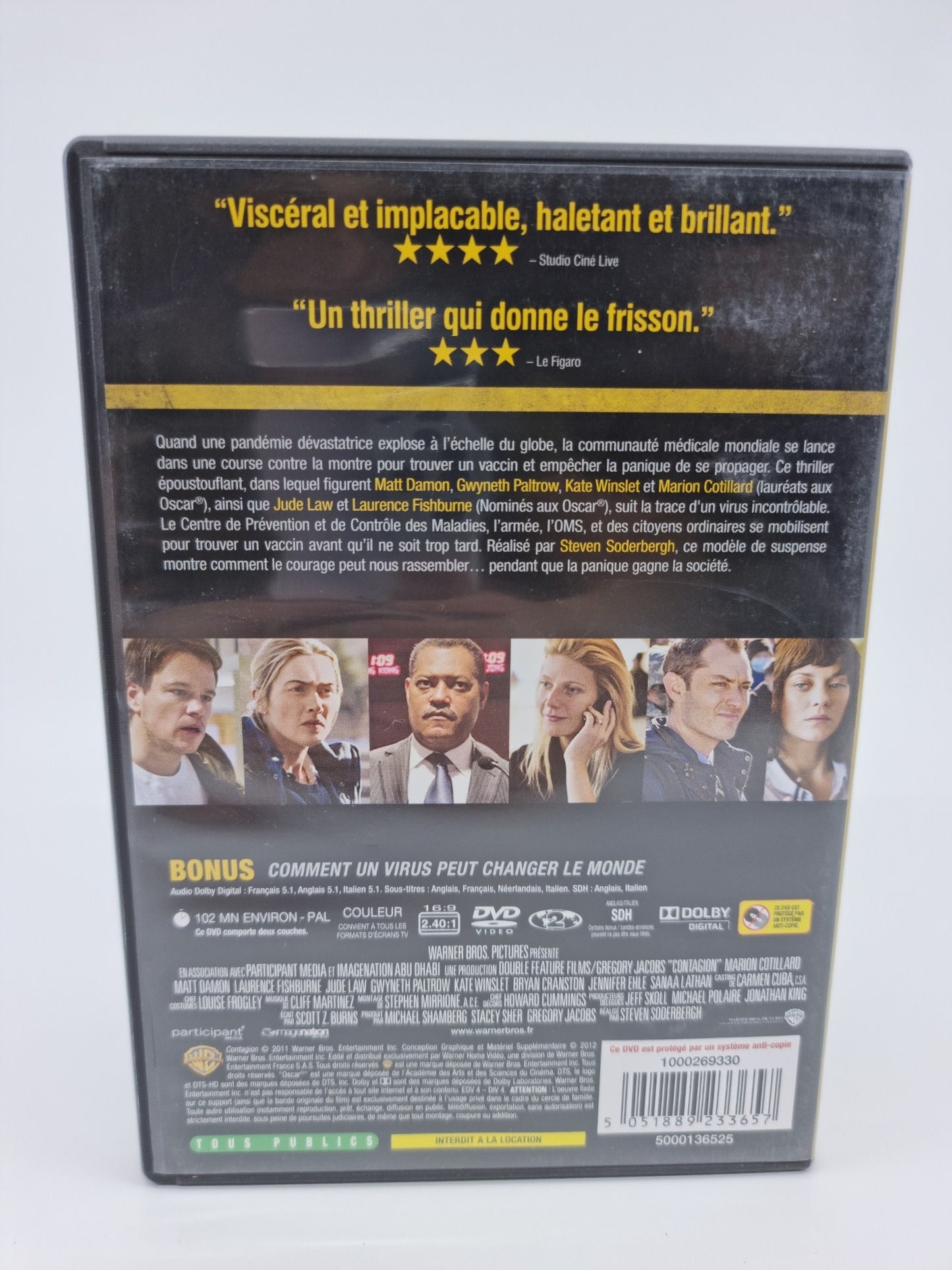 DVD - Contagion, ne parlez à personne. Ne touchez personne.