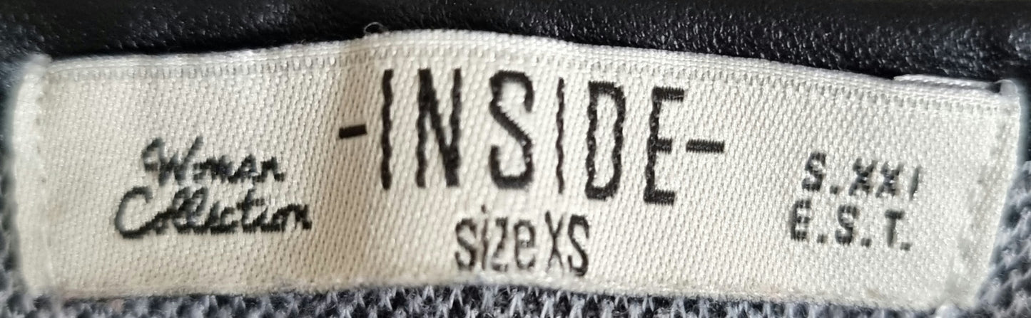 Robe grise chinée à manches longues (SIZE : XS)