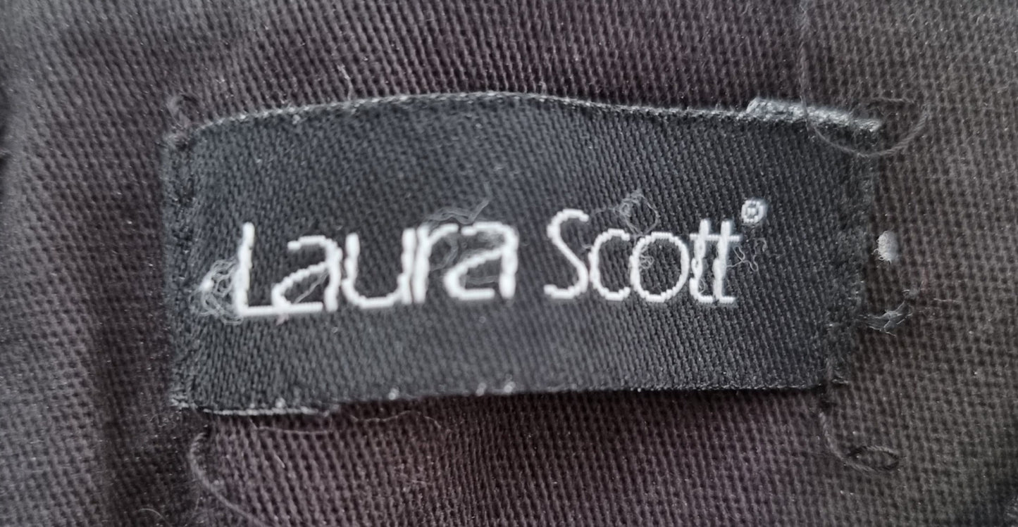 Pantalon large noir en coton (SIZE : F 38)