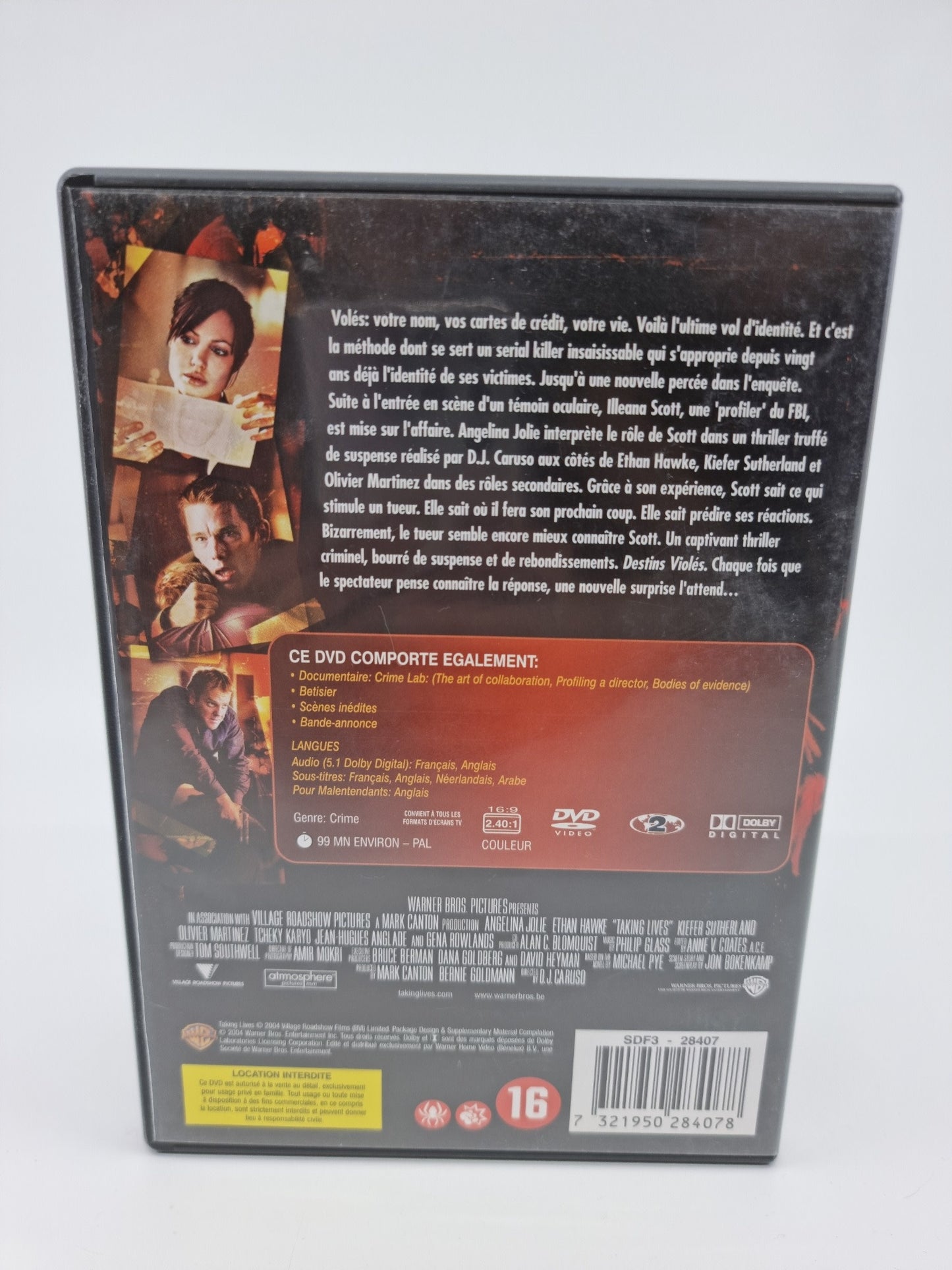 DVD - Taking Lives, destins violés
