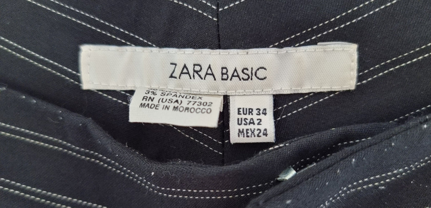 Pantalon rayé noir & blanc (SIZE : 34)