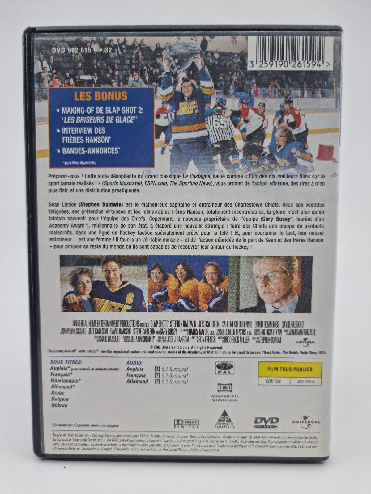 DVD - Slap Shot 2, La castagne 2