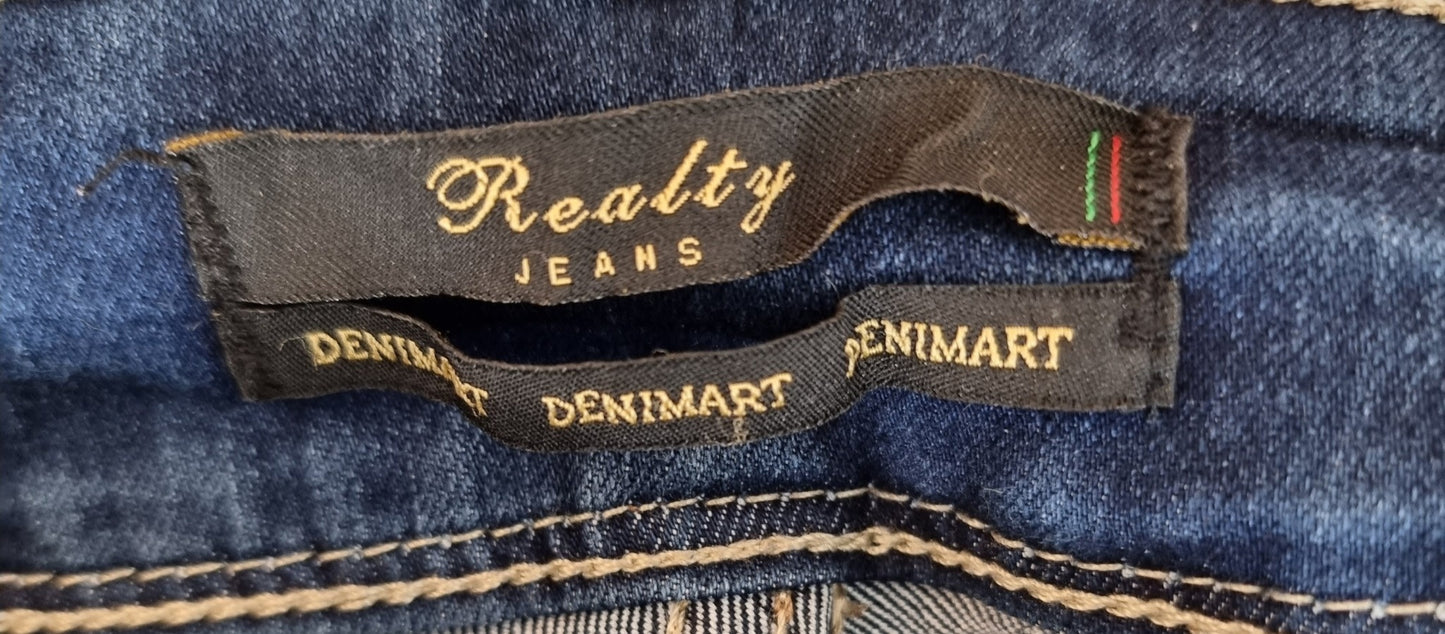 Jeans boyfriends USA avec strass (SIZE : 36)