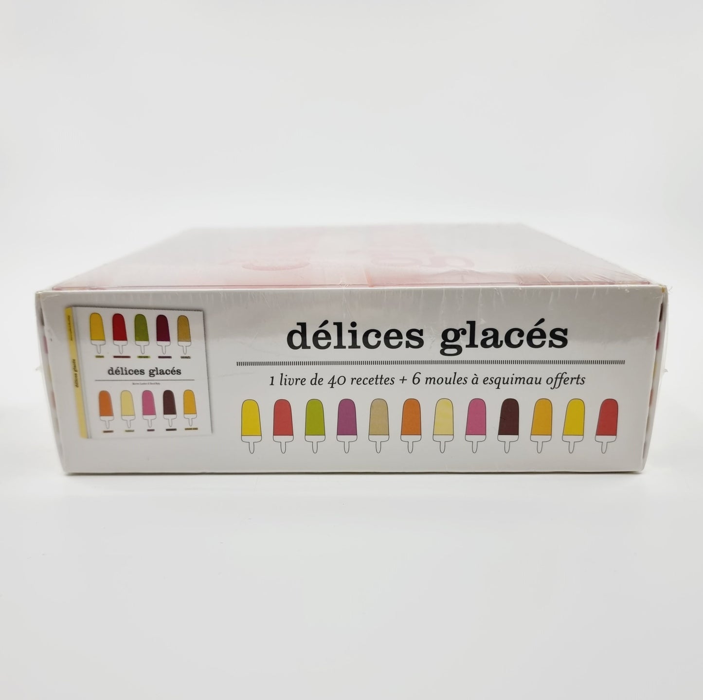Coffret délices glacés avec 1 livre de 40 recettes et 6 moules à esquimau