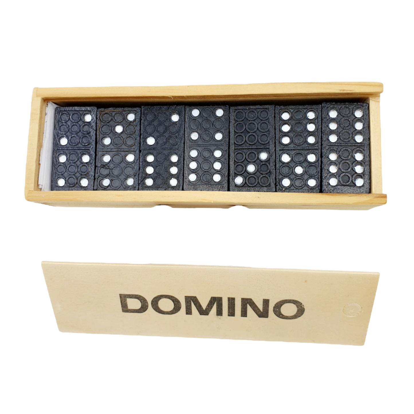 Domino - boîte en bois