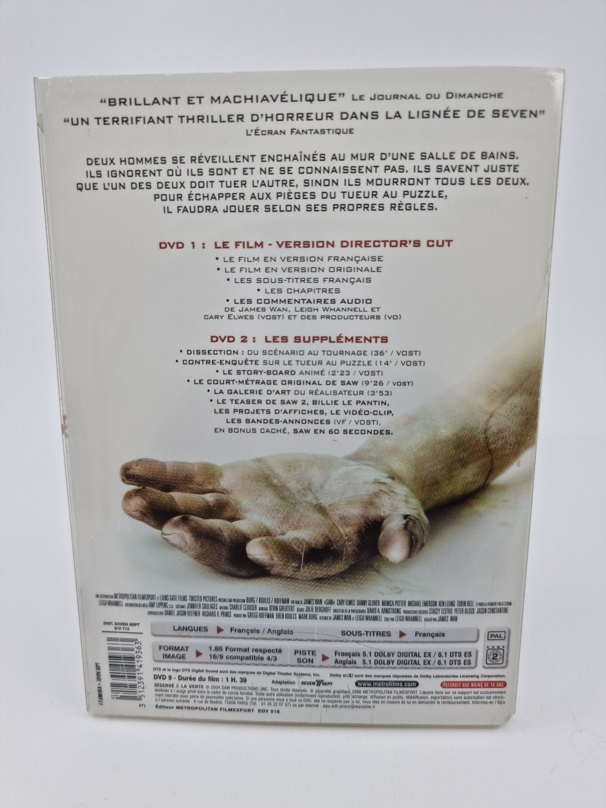 DVD - Saw : Director's Cut (Coffret collector 2 DVD)