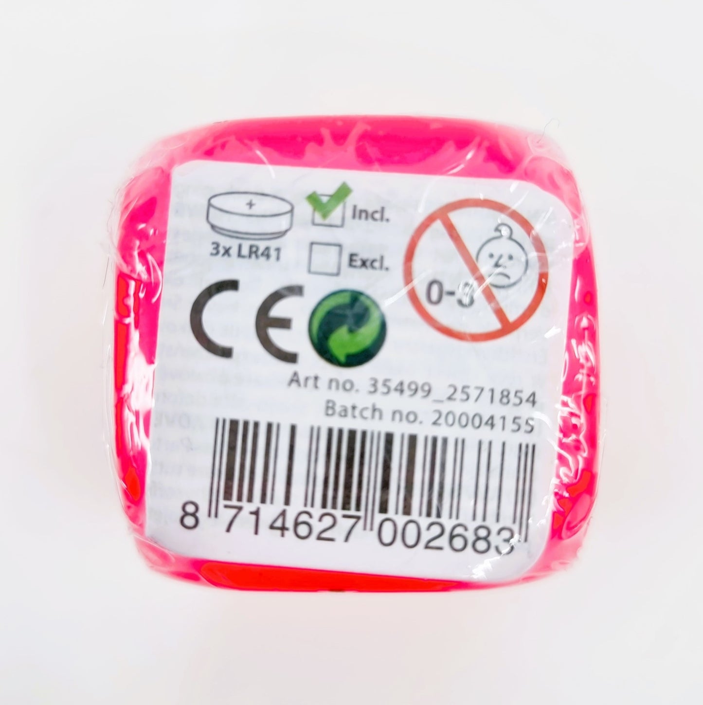 Dé de jeu lumineux (1 pièce)