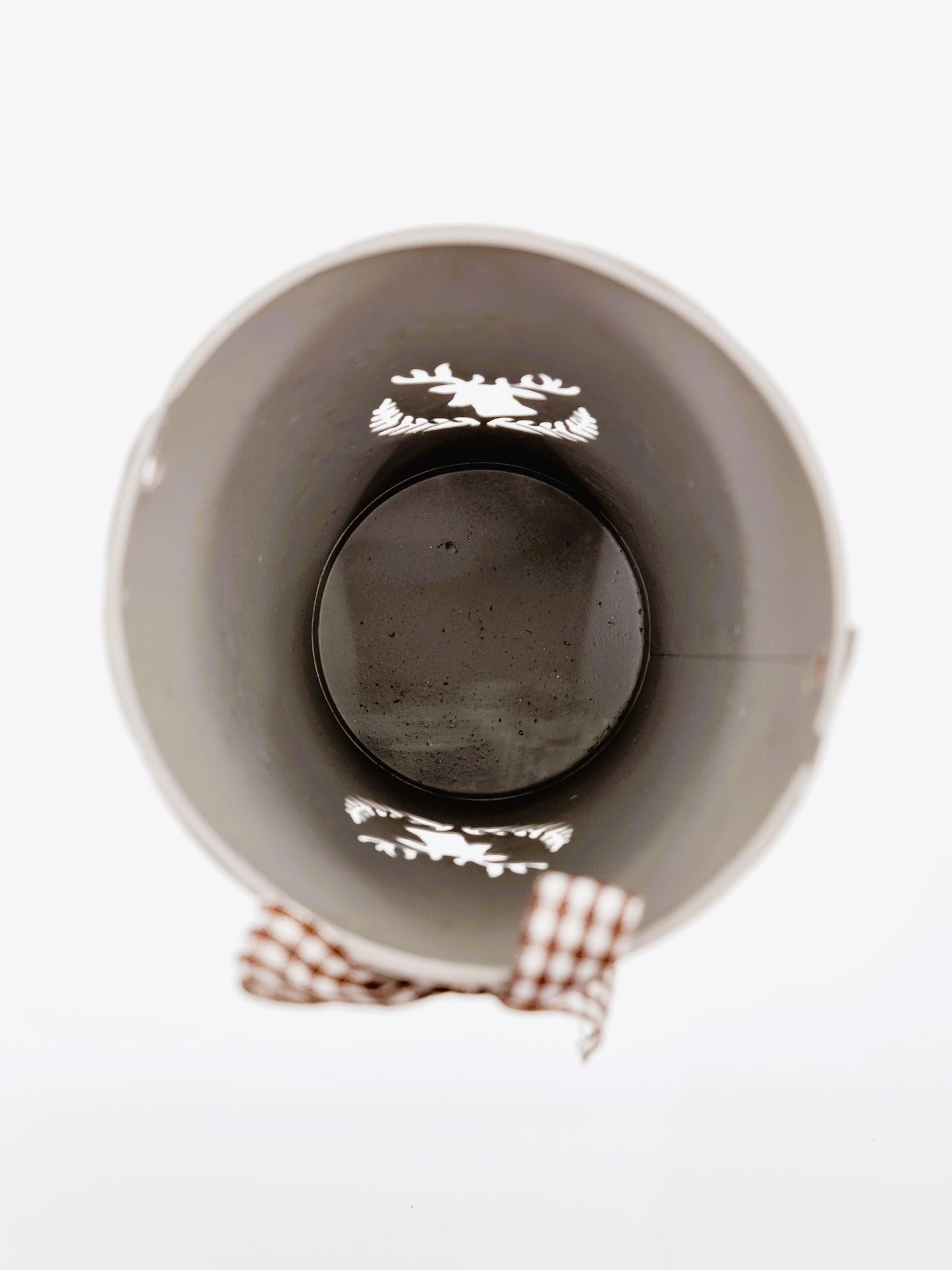 Lanterne effet bois - cerf