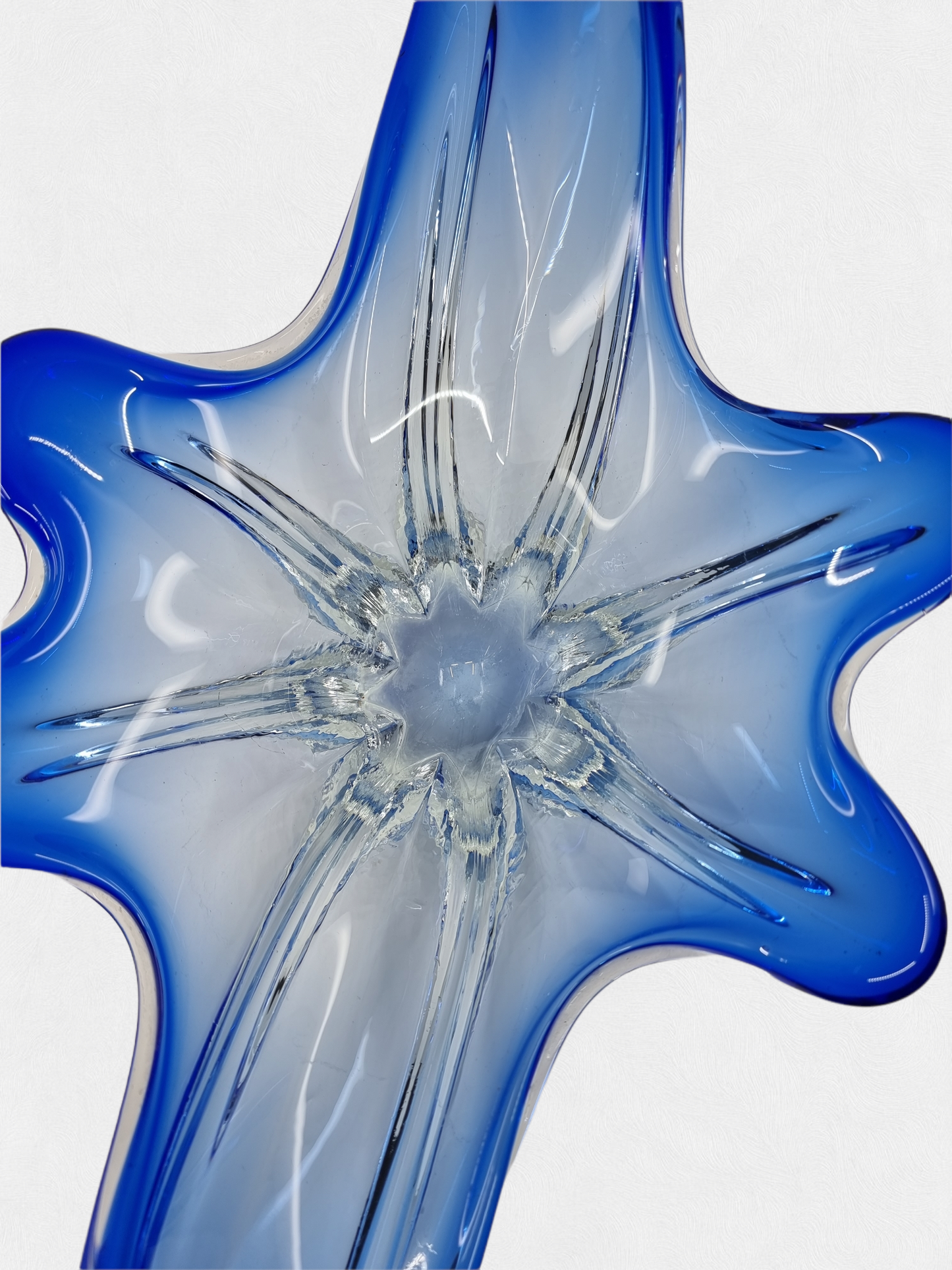 Coupe à fruits en verre style Murano