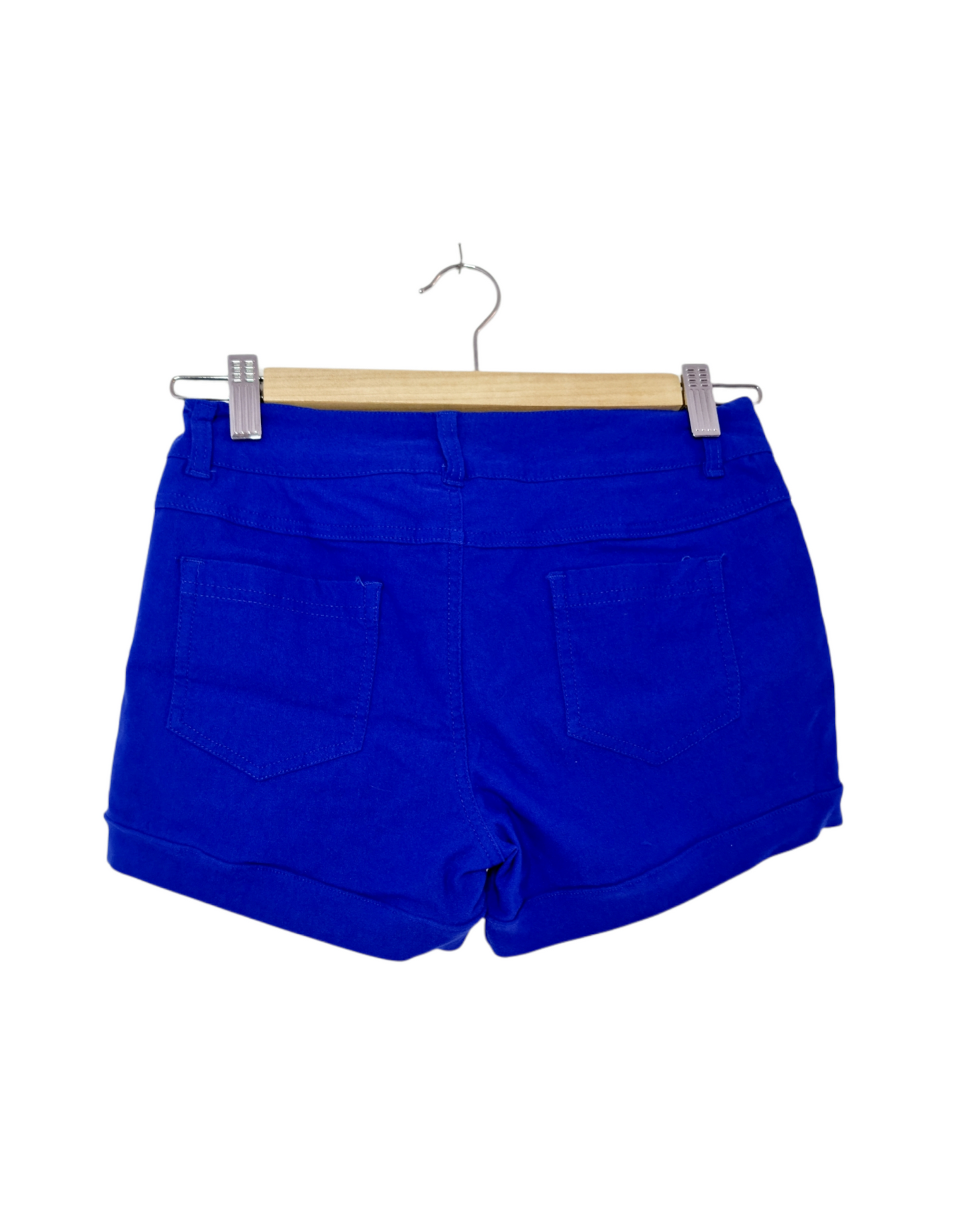Short bleu électrique et zips apparents (SIZE : M)