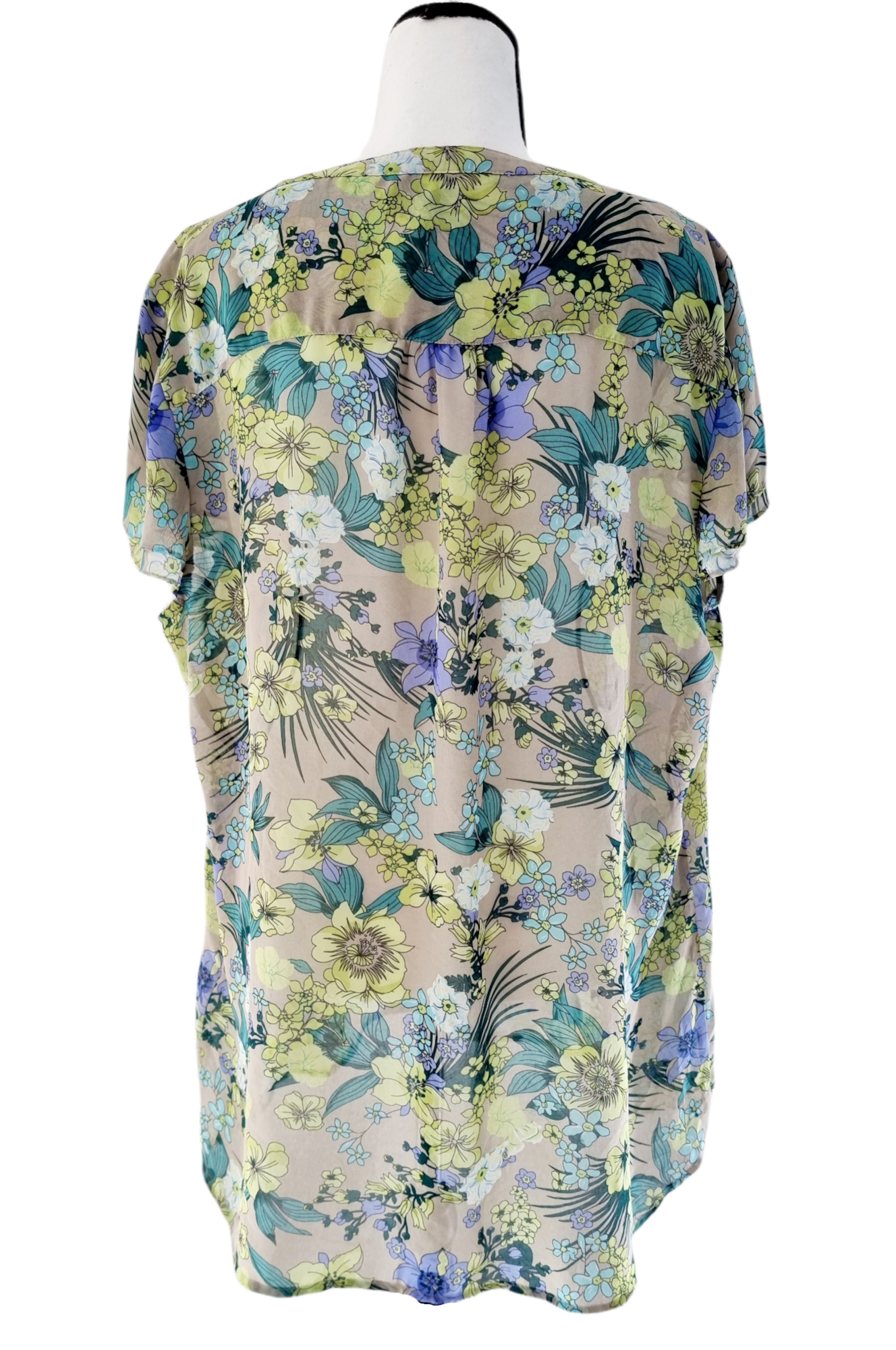 Ensemble florale jupe & blouse (SIZE : EUR 48)
