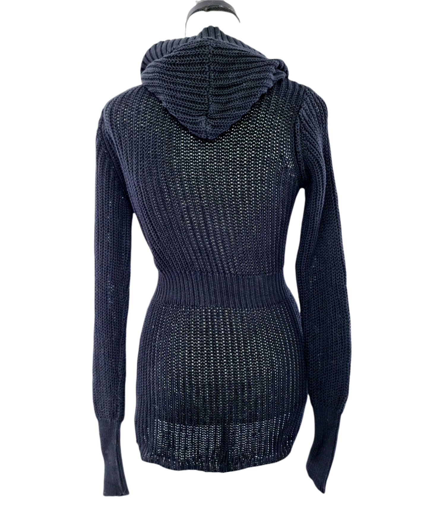 Jaquette à capuche en tricot (SIZE : XS)