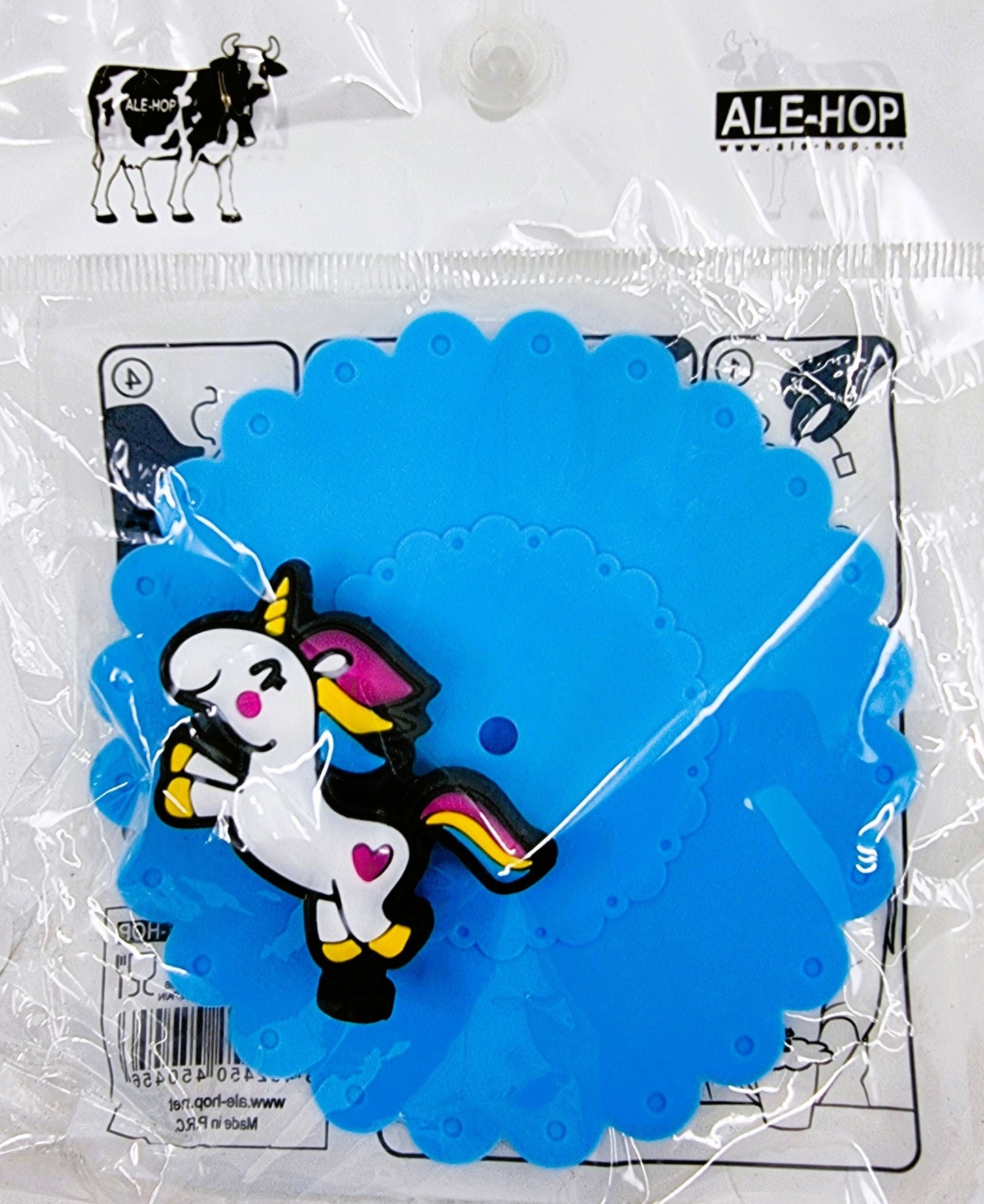 Couvercle en silicone pour tasse - bleu/licorne