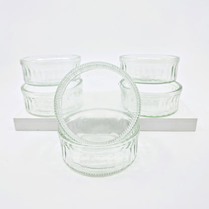 Ravier en verre à bord cannelé pour le four (6 pièces)