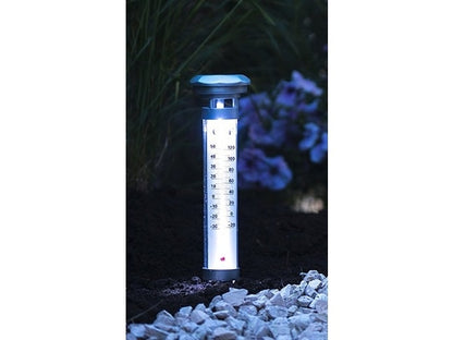 Lampe solaire LED avec thermomètre