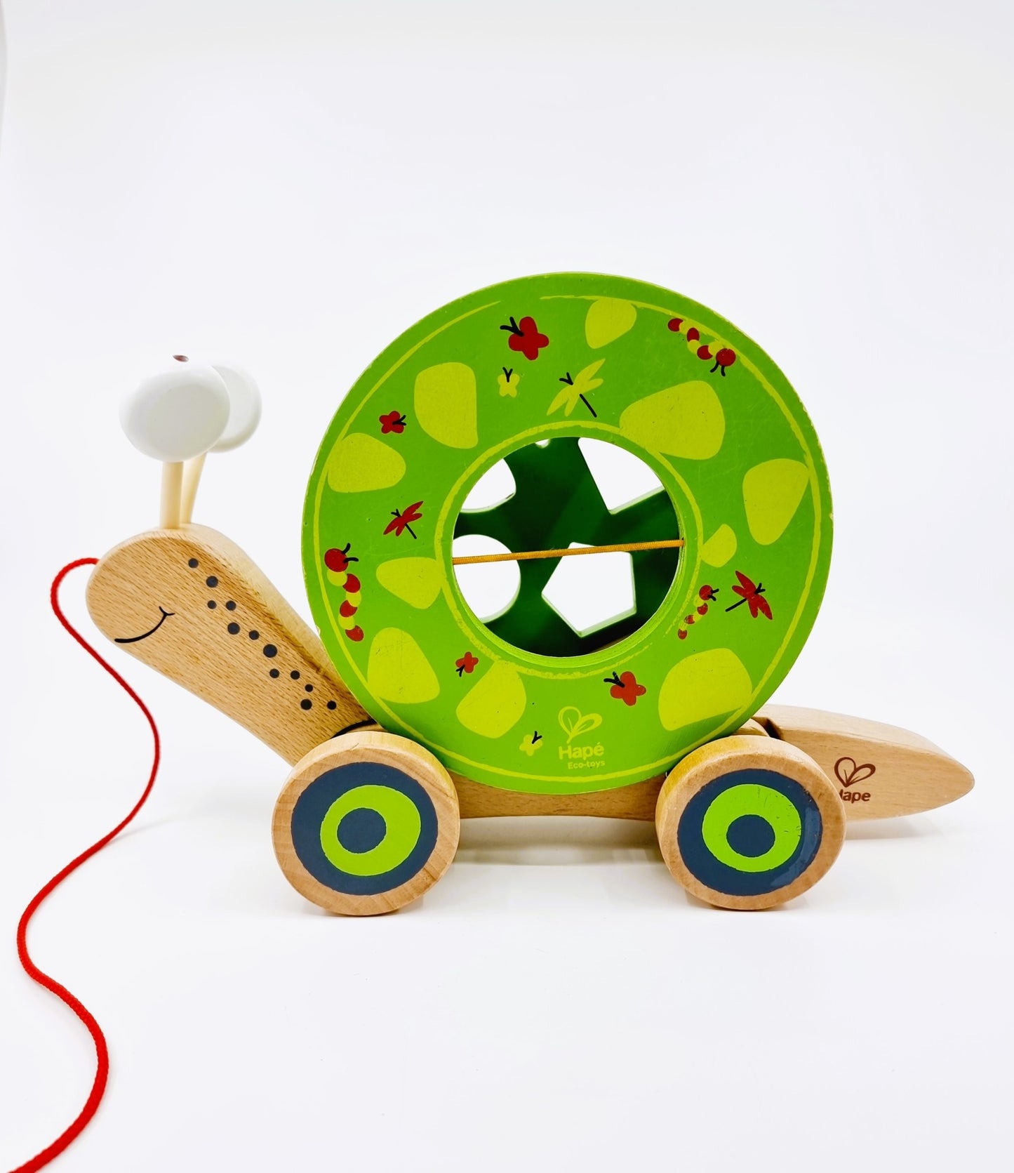 Escargot à tirer avec ces formes à emboîter