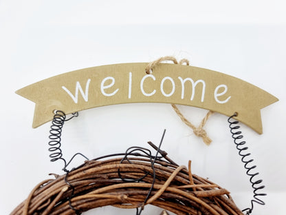 Couronne décorative Welcome