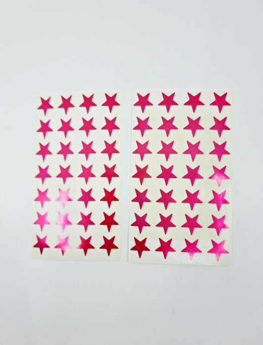 Stickers - étoiles roses