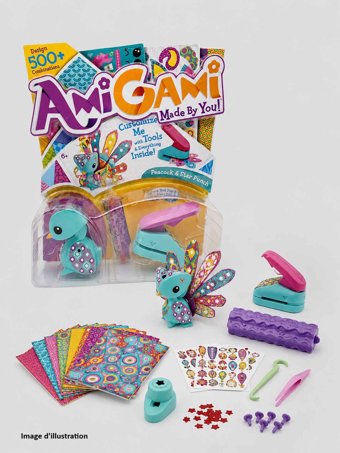 AmiGami – Kit créatif Paon à personnaliser