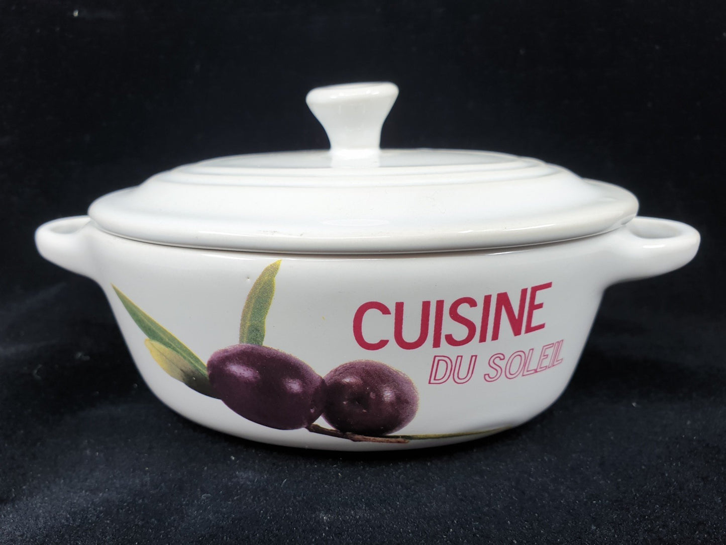 Cassolette avec couvercle - olives