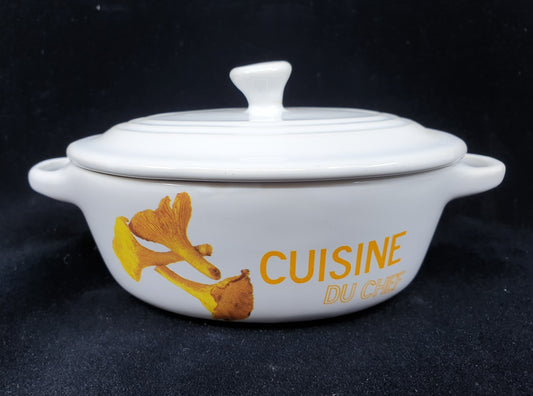 Cassolette avec couvercle - chanterelles