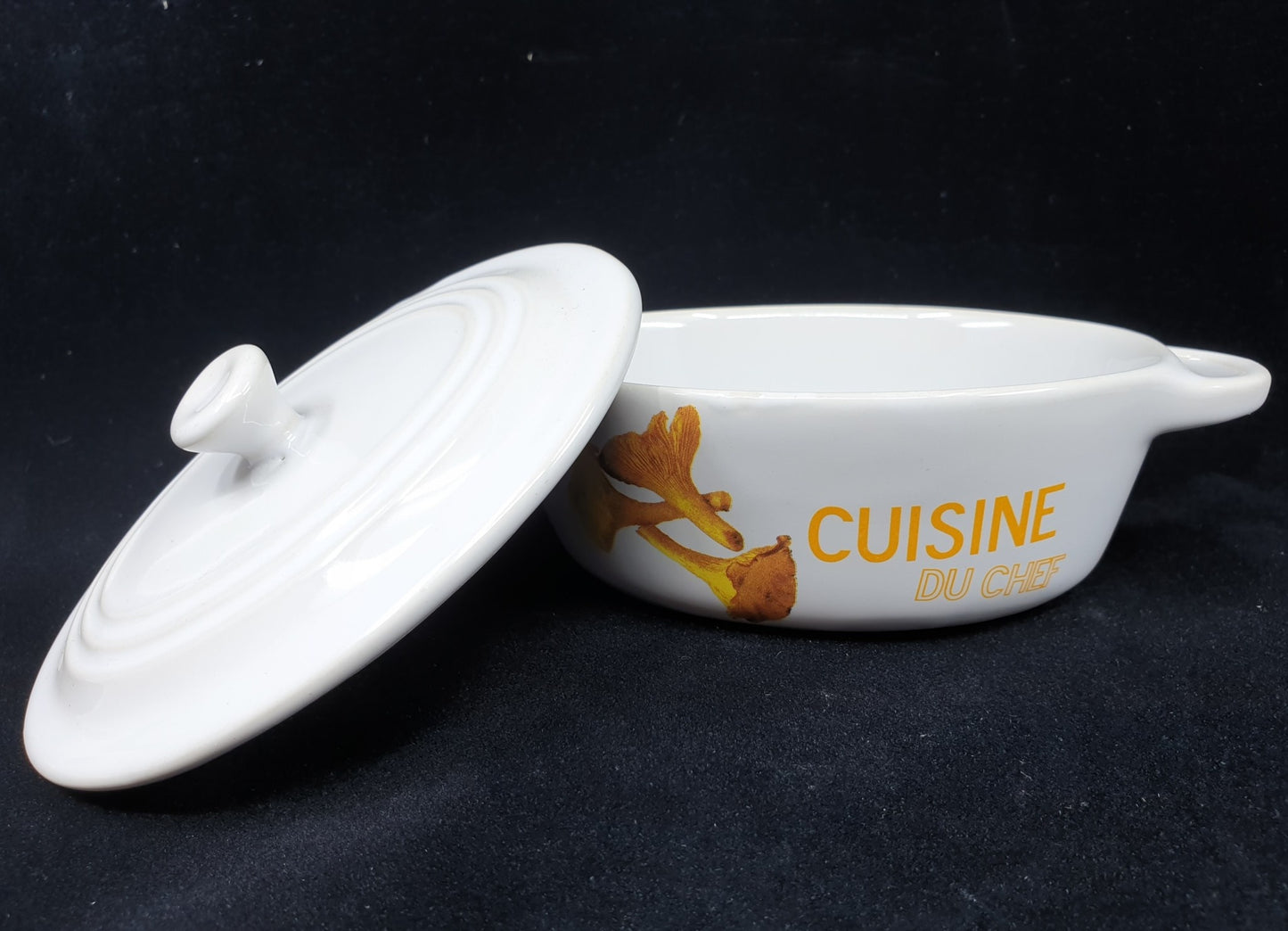 Cassolette avec couvercle - chanterelles