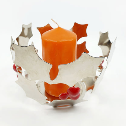 Bougeoir - Branche de houx