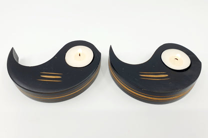 Bougeoir - Yin Yang (2 pièces)