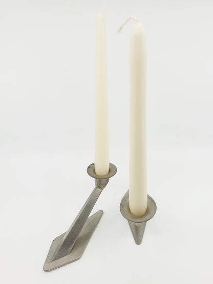 Chandelier en étain (2 pièces)