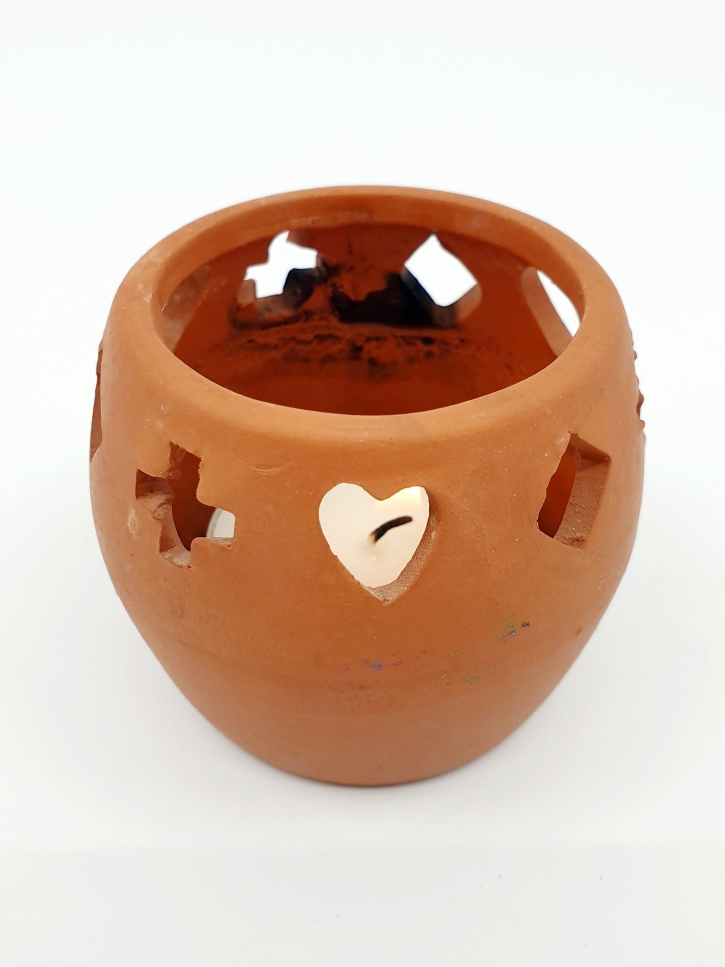 Photophore mini en terre cuite
