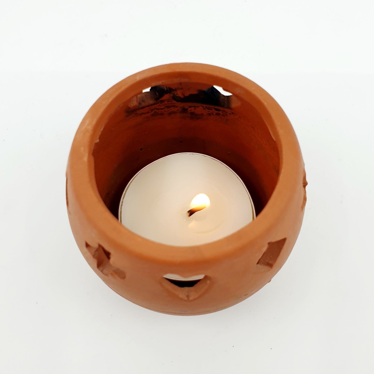 Photophore mini en terre cuite