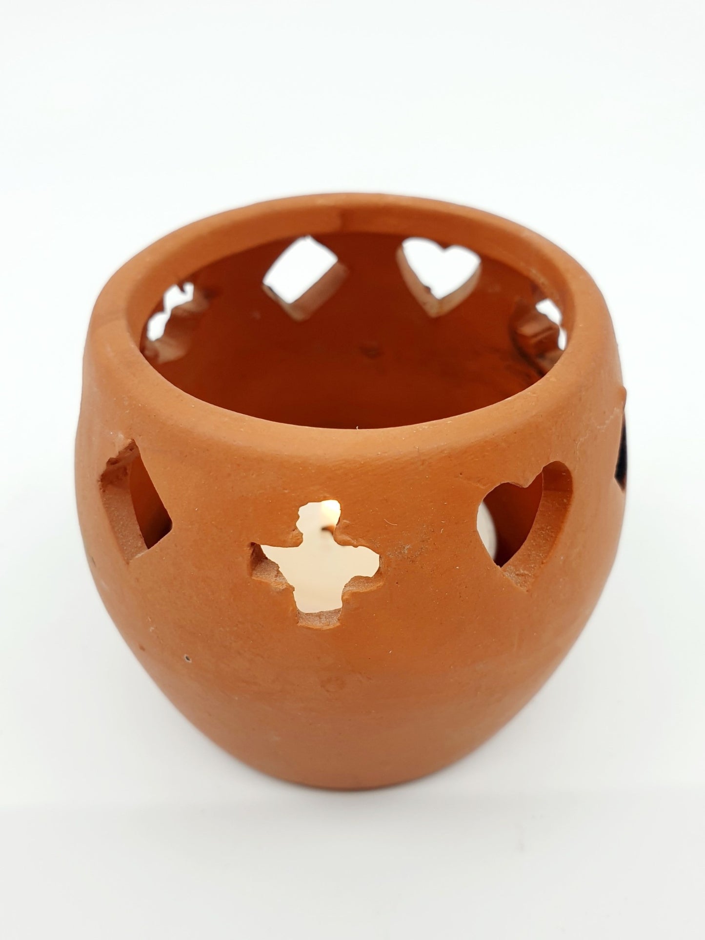 Photophore mini en terre cuite
