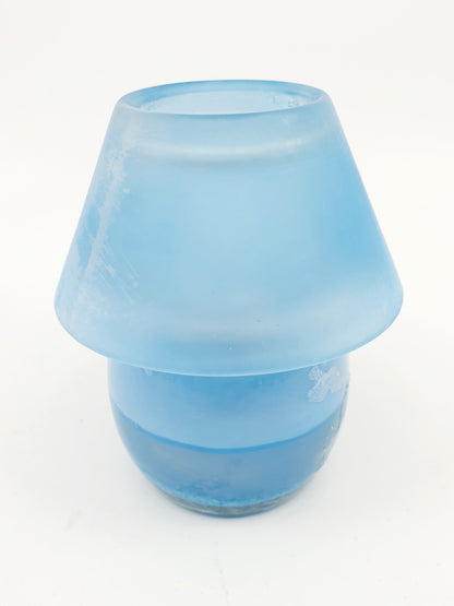 Bougeoir - petite lampe bleue