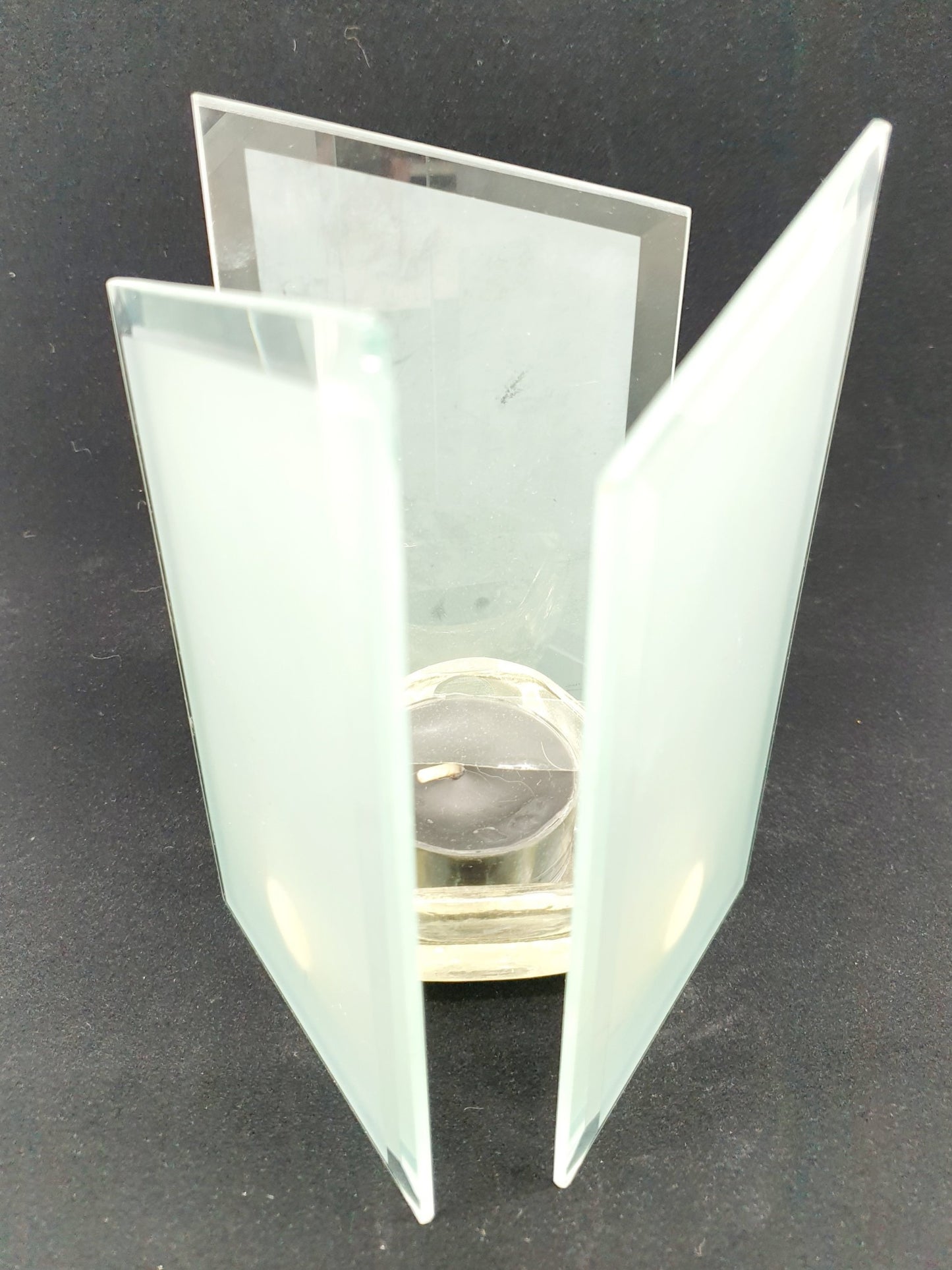 Photophore vitres glacées