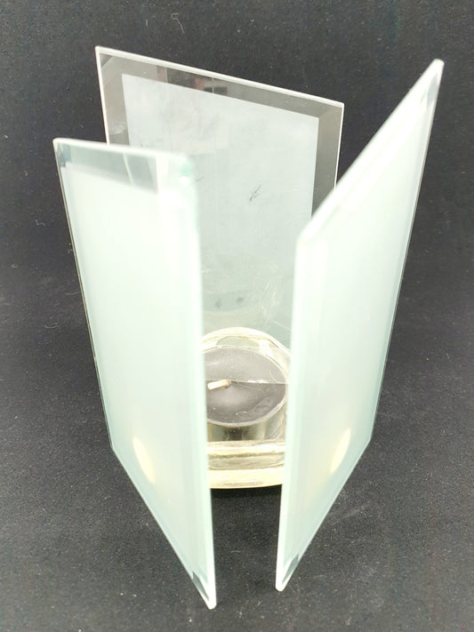 Photophore vitres glacées