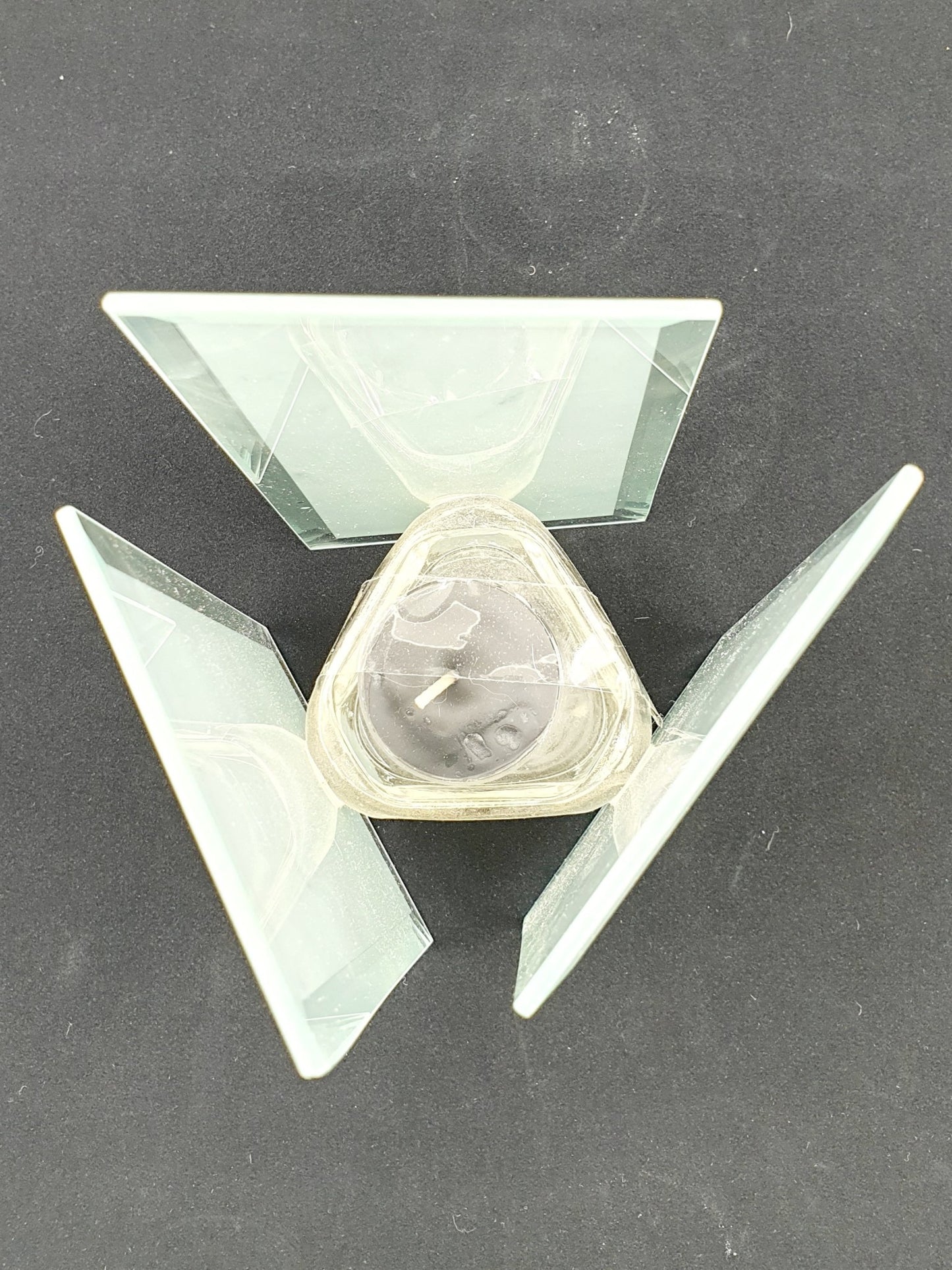 Photophore vitres glacées