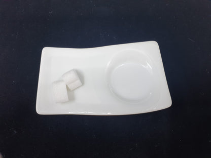 Tasse & sous-tasse - vague (2x4 pièces)