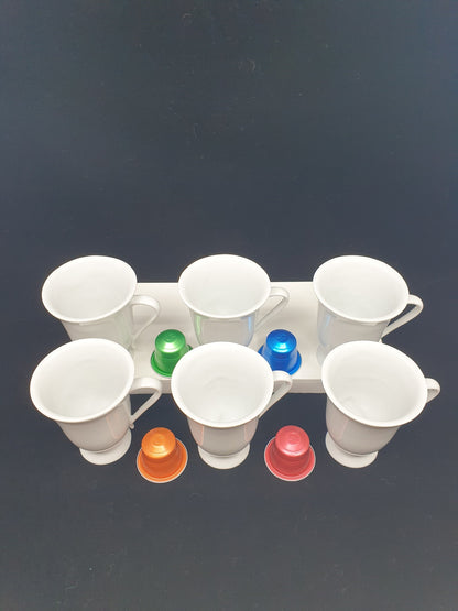 Tasse en porcelaine - Clothilde (6 pièces)