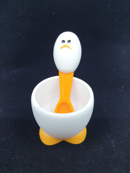 Coquetier & cuillère poussin