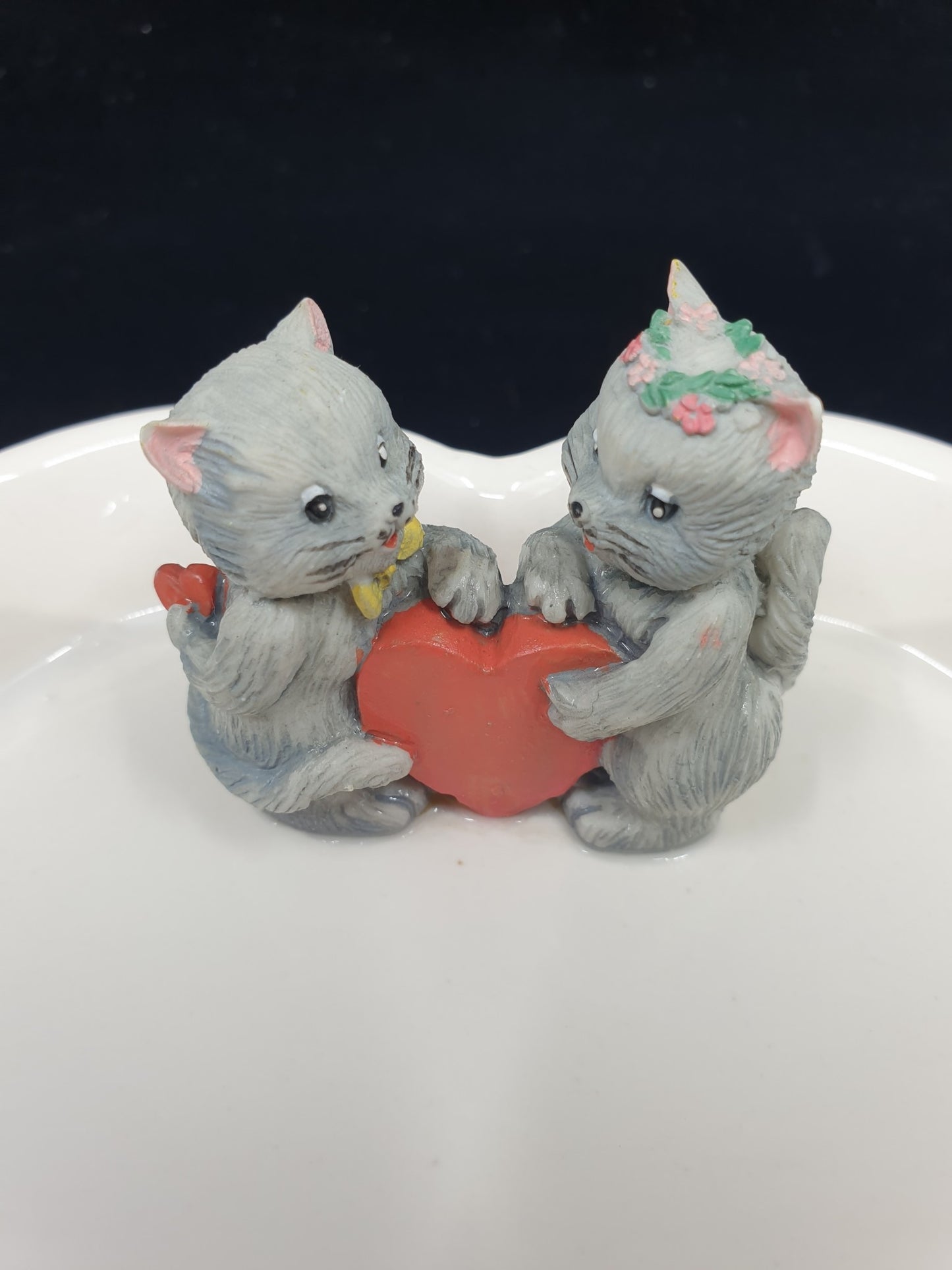 Cendrier couple de chats