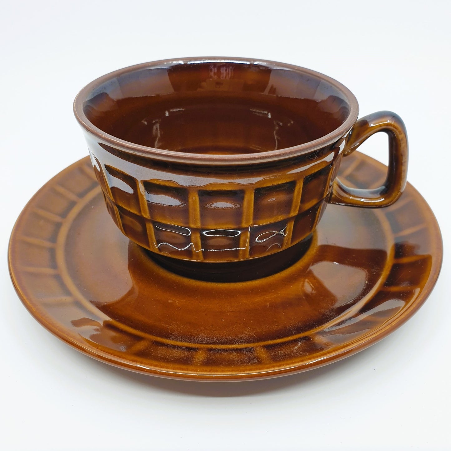 Tasse & sous-tasse - brune (2x7 pièces)