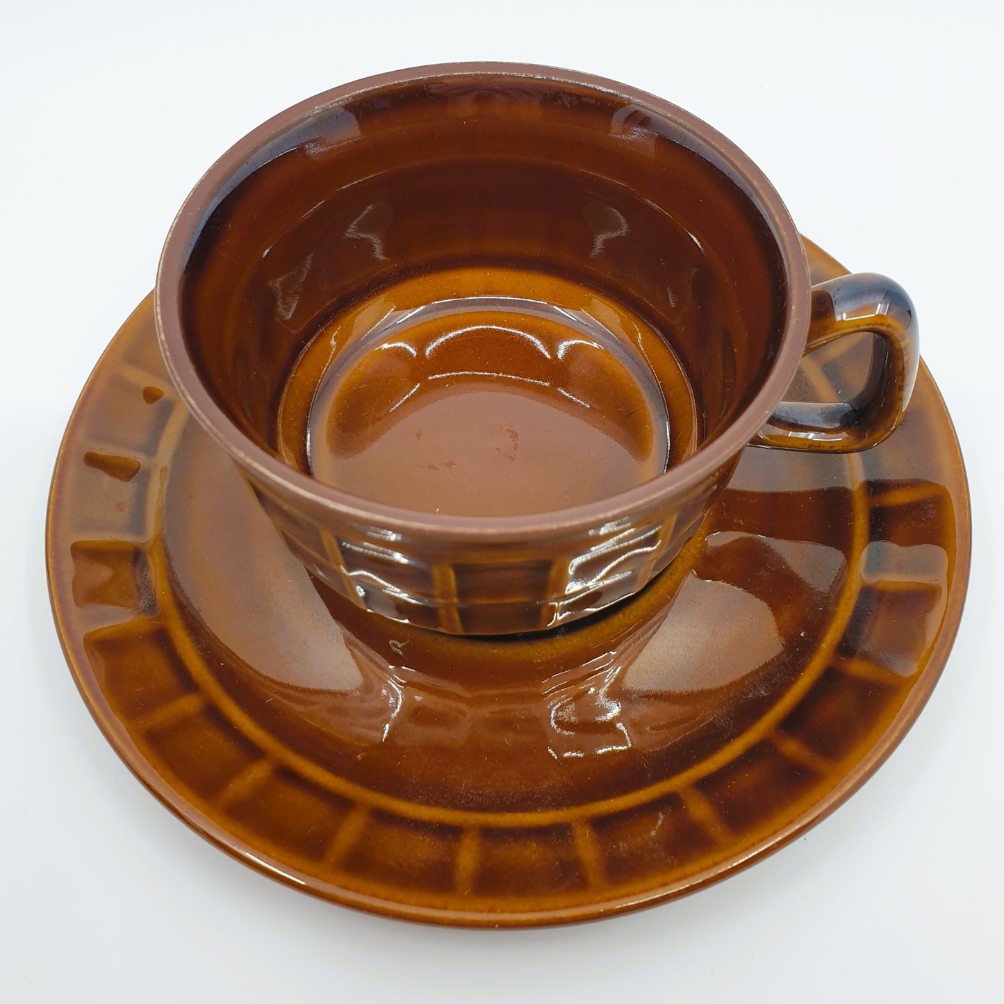 Tasse & sous-tasse - brune (2x7 pièces)