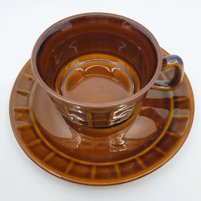 Tasse & sous-tasse - brune (2x7 pièces)