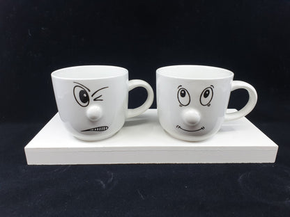 Théière avec soucoupe & tasses - Smiley (6 tasses)