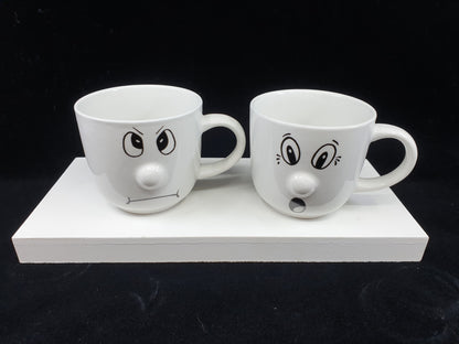 Théière avec soucoupe & tasses - Smiley (6 tasses)